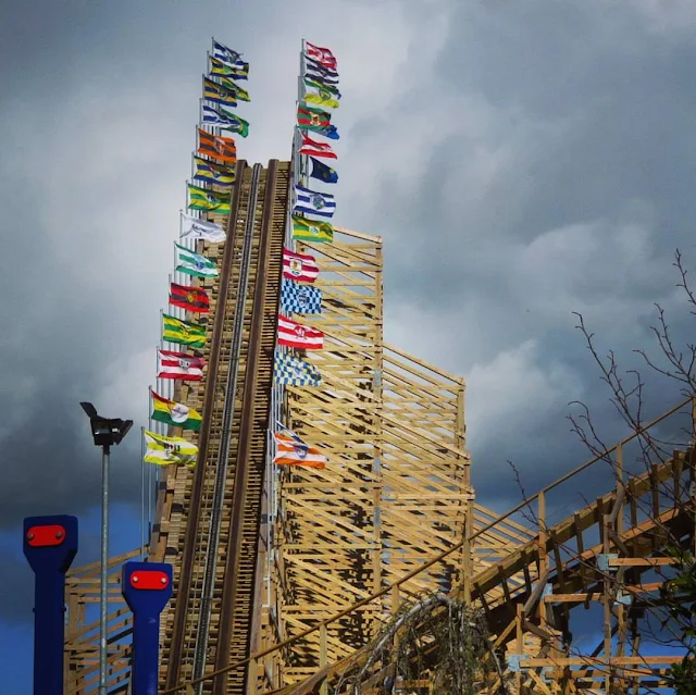 Tayto Park - Wooden Roller Coaster