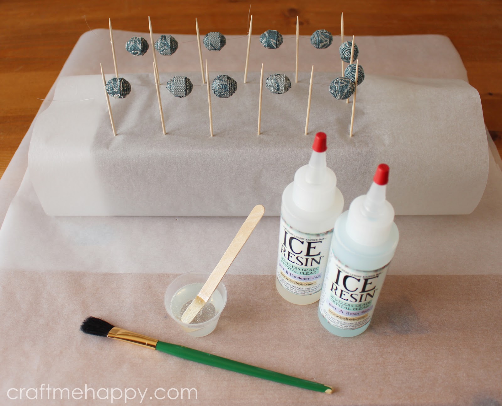 Resin Coated Fabric Beads Craft me Happy! Resin Coated Fabric Beads