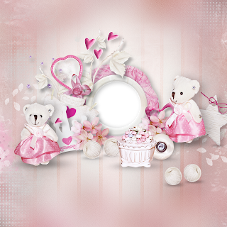 Papers of the Baby Girl Bear Clipart.