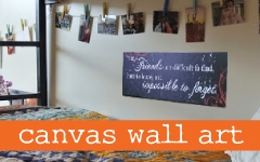 Canvas Wall Art in Dorm Room