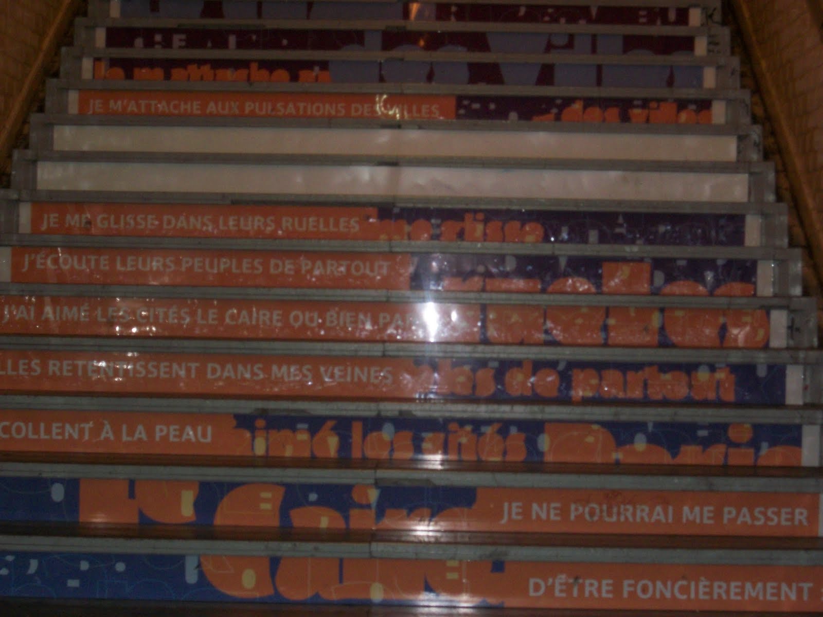 Stairs of Metro station SaintAmbroise (L9), Paris; A Masterpiece of Art.