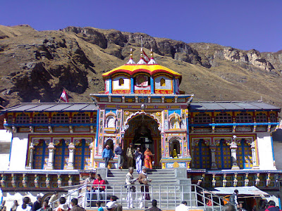 Picture of Badrinath Chardham Temple in Uttarakhand Himalayas