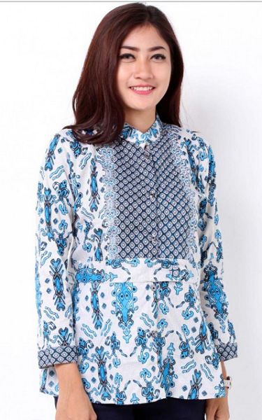 20 Model Baju  Batik  Kantor  Modern  2019 Desain Elegan 