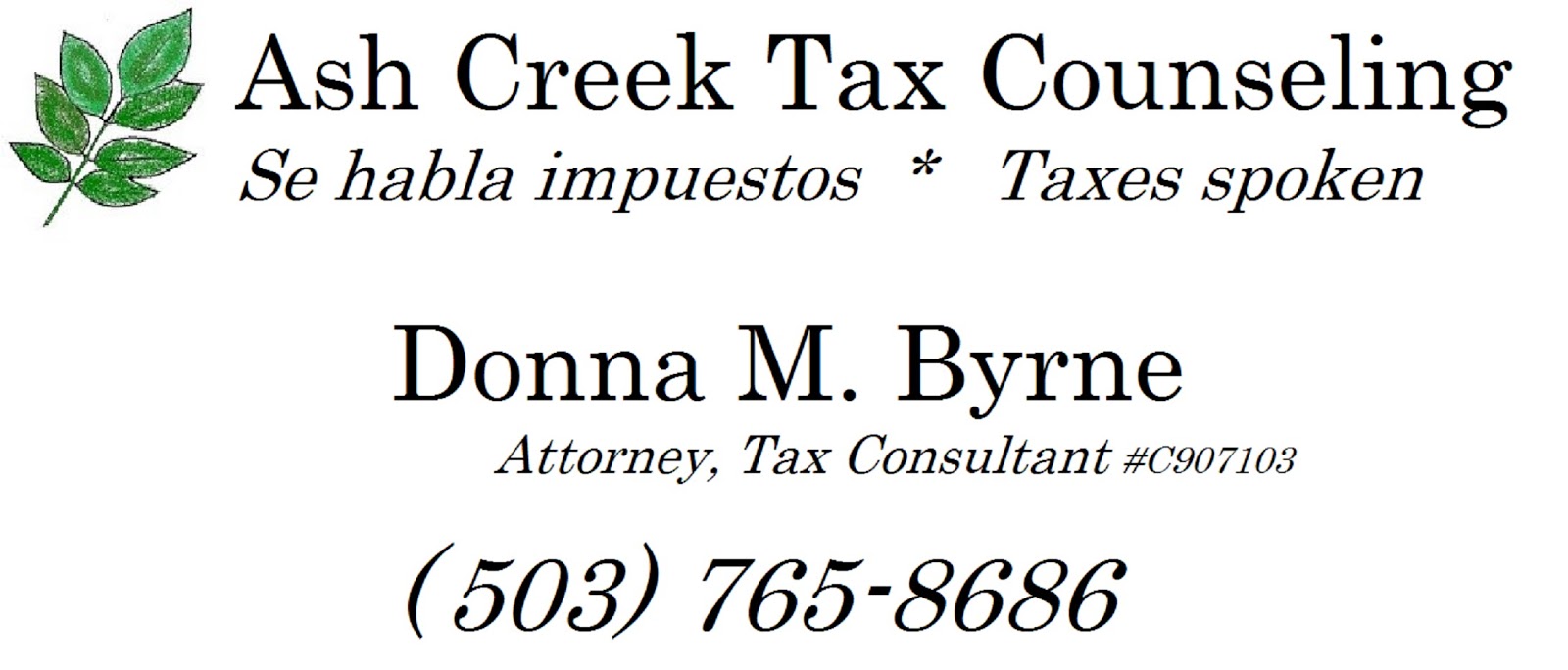 Ash Creek Tax and Legal Services INDY Commons and Move to Monmouth