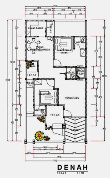  Desain  Rumah  Minimalis 1  Lantai  Type  70  M2 Desain  Rumah  