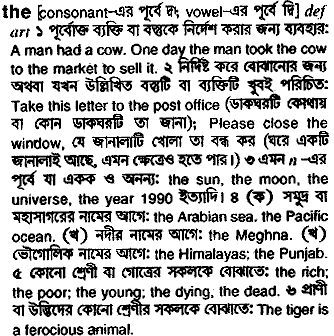 the bangla meaning 