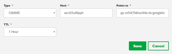 GoDaddy custom domain name BlogSpot पर कैसे स्थापित करें copy-paste and click Add and copy it to another CNAME record