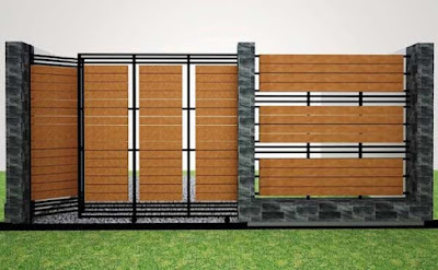 Model pagar kayu minimalis terbaru Model pagar kayu minimalis terbaru