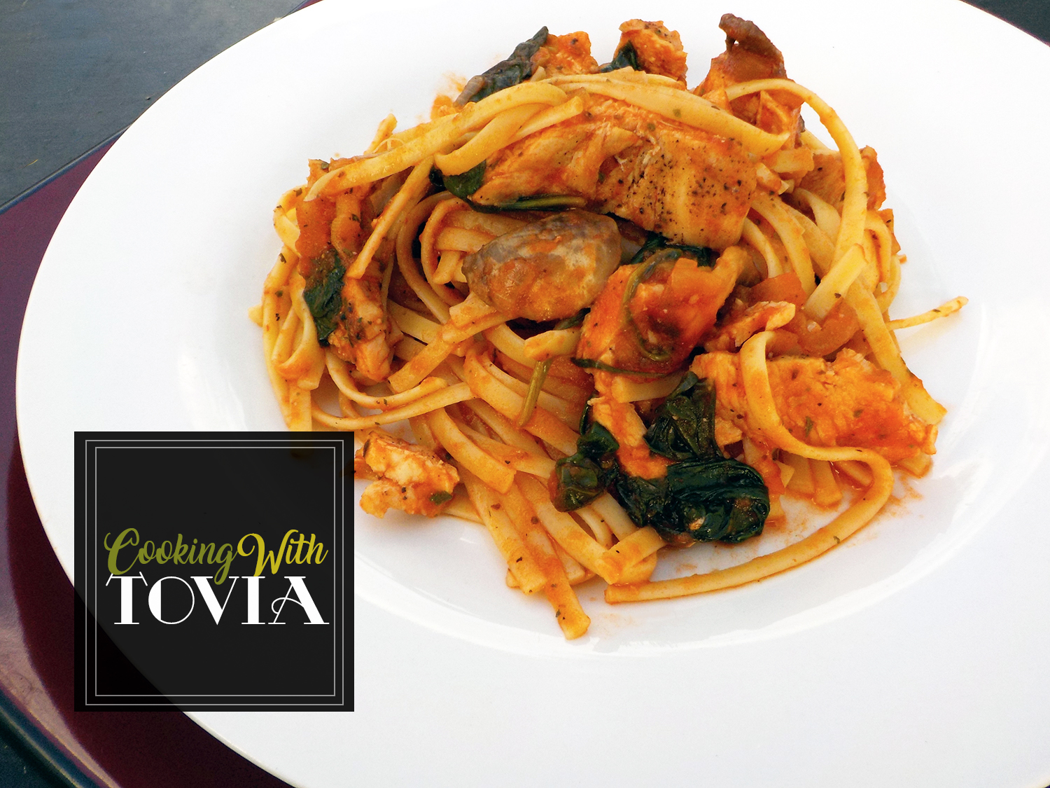 Chicken Marinara Heaven with Linguine