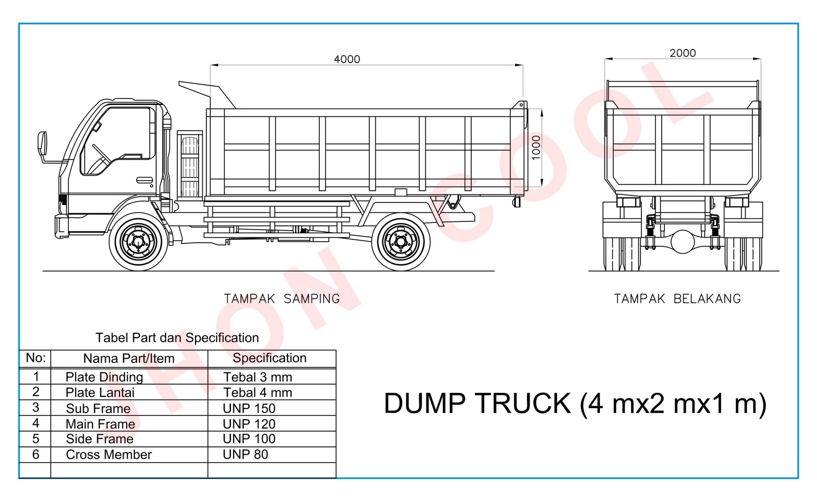 maygunrifanto Ukuran Dump Truck