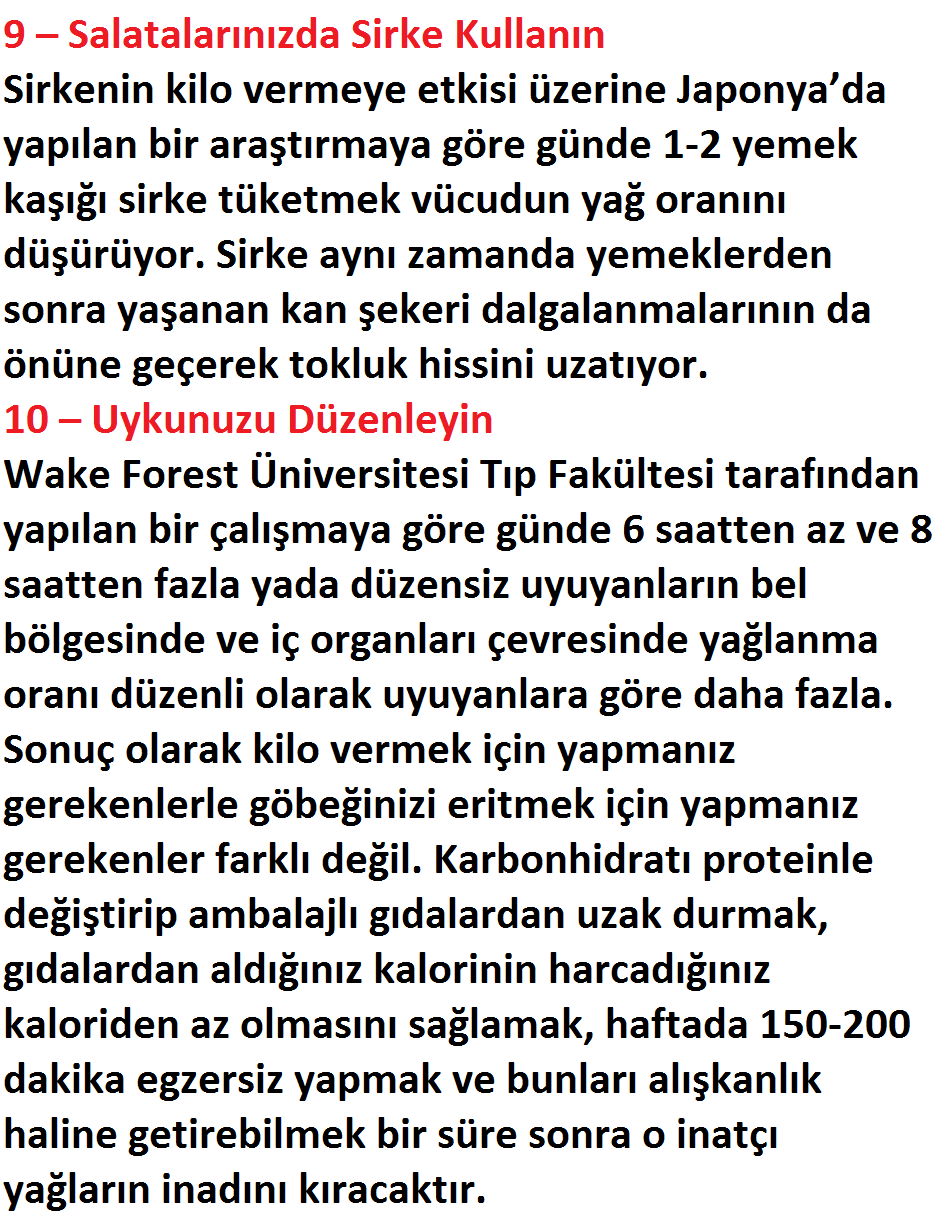Karın Nasıl Düzleşir: Göbek Eriten Diyet Programı Karın Nasıl Düzleşir: Göbek Eriten Diyet Programı