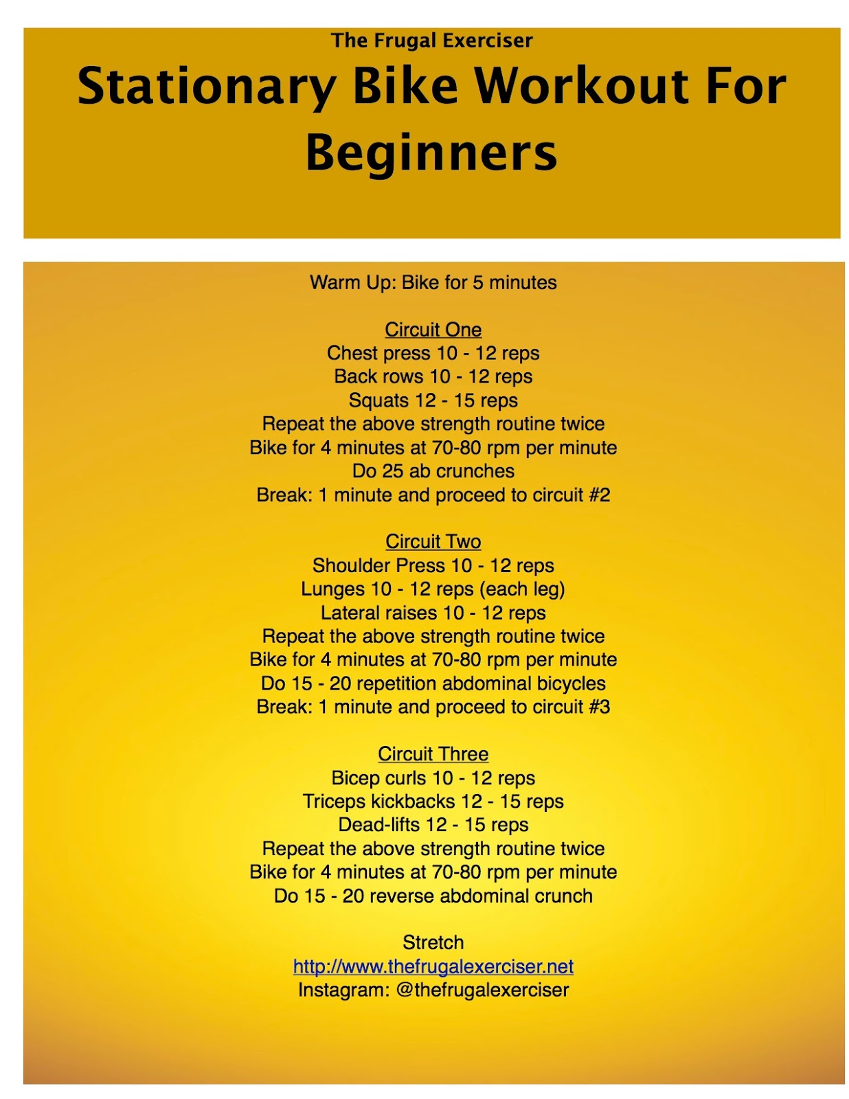 30 Minute Hiit Bike Stationary Bike Program For Beginners For