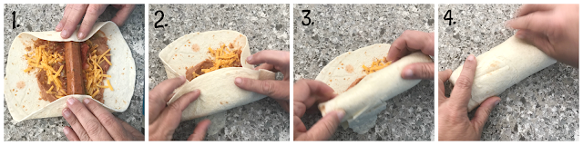 How to roll a burrito dog