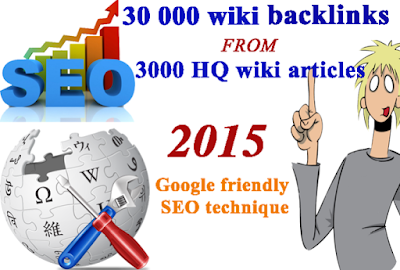 30,000 backlinks from 3000 Wiki articles