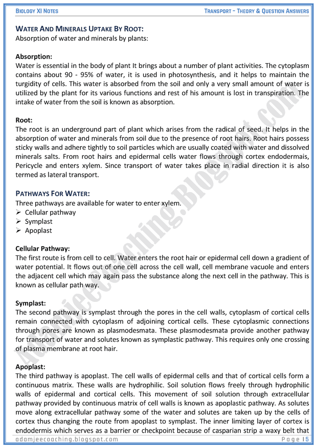 transportation-descriptive-question-answers-biology-11th