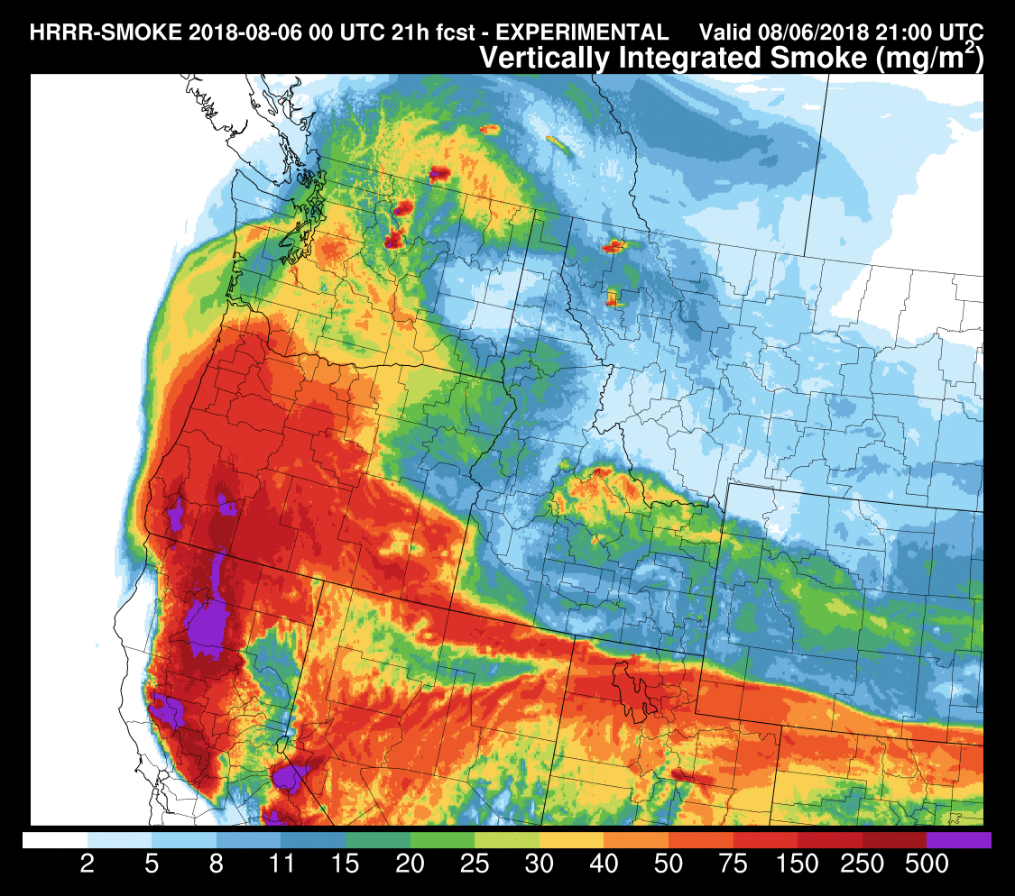 finally by 11 am on tuesday relatively dense smoke from ca and southern oregon will extend over our region our air quality at the surface will depend finally by 11 am on tuesday relatively dense smoke from ca and southern oregon will extend over our region our air quality at the surface will depend