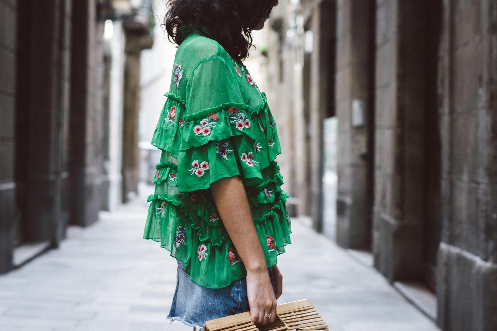 La Florinata: Look día: Blusa Volantes con flores