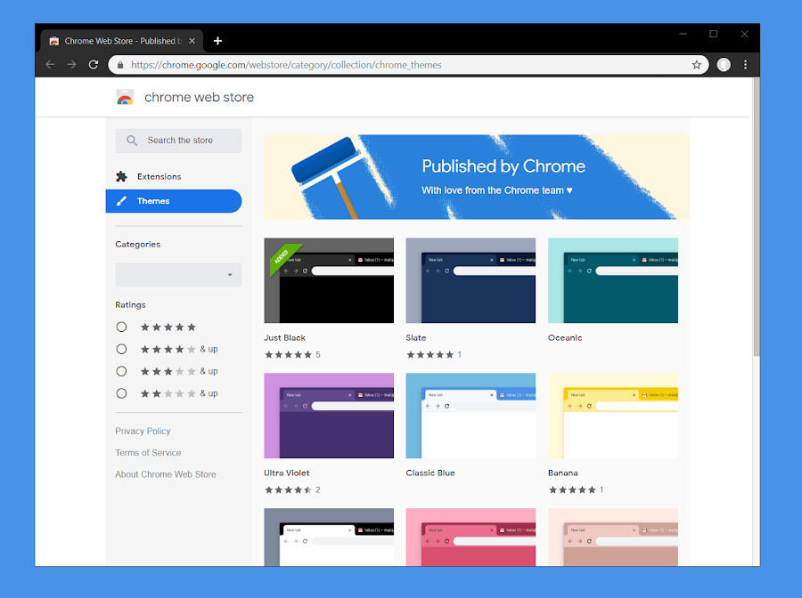 Google Adds Some New Free Themes for Chrome Browser