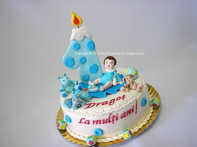 Tort prima aniversare /First Aniversary Baby Cake