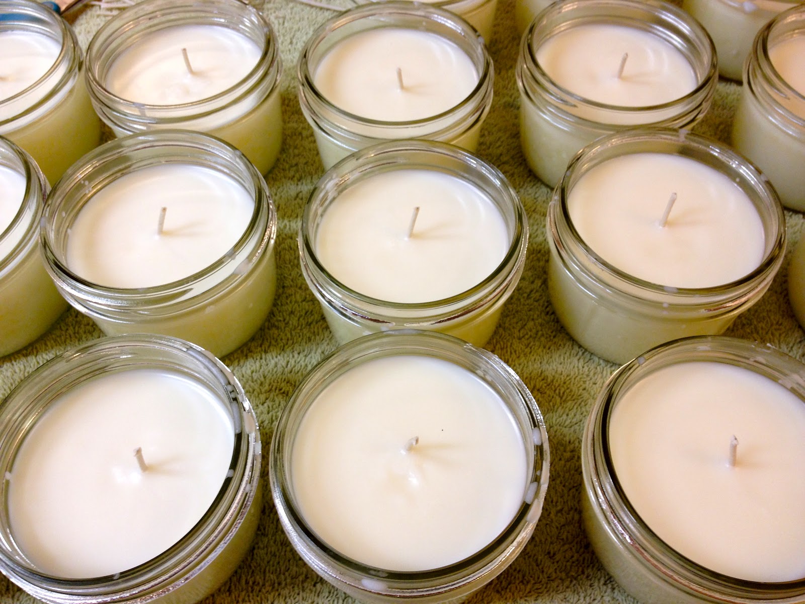 Trim the wicks to 1/41/2 inch.