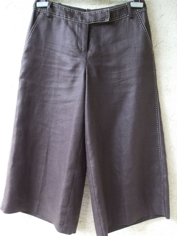 Pantalon Chic Rayé Fabriqué En Italie