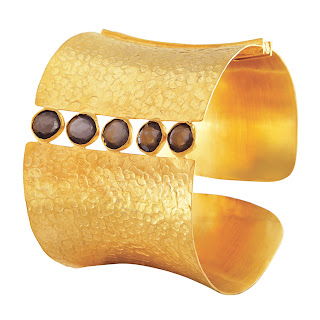 Smoky Quartz Textured Cuff by Velvetcase.com. Smoky Quartz Textured Cuff by Velvetcase.com.