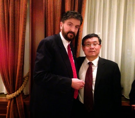 Με τον πρέσβη της Κίνας κ. Ντου Κιουίν