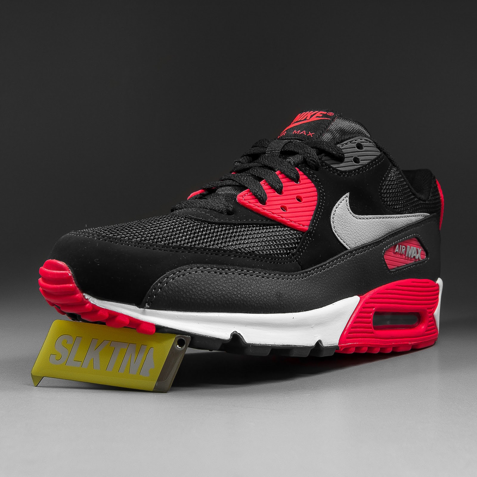 air max 90 wolf grey black red