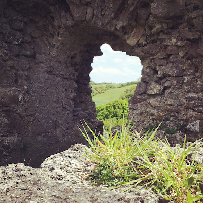 Medieval fortress ruins, Ireland. Photo by Elena Rosenberg.