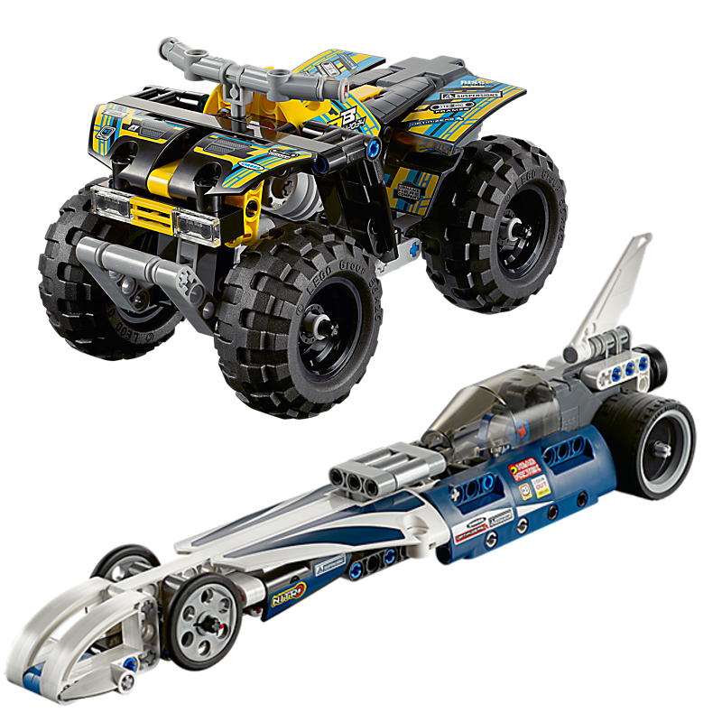 REVIEW: LEGO Technic Record & Quad Bike (42033 & 42034) | The Test Pit