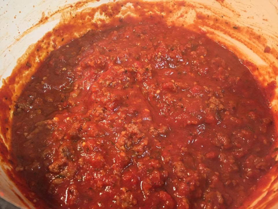 Life As The Coats HOMEMADE MEAT SAUCE DINNER RECIPE