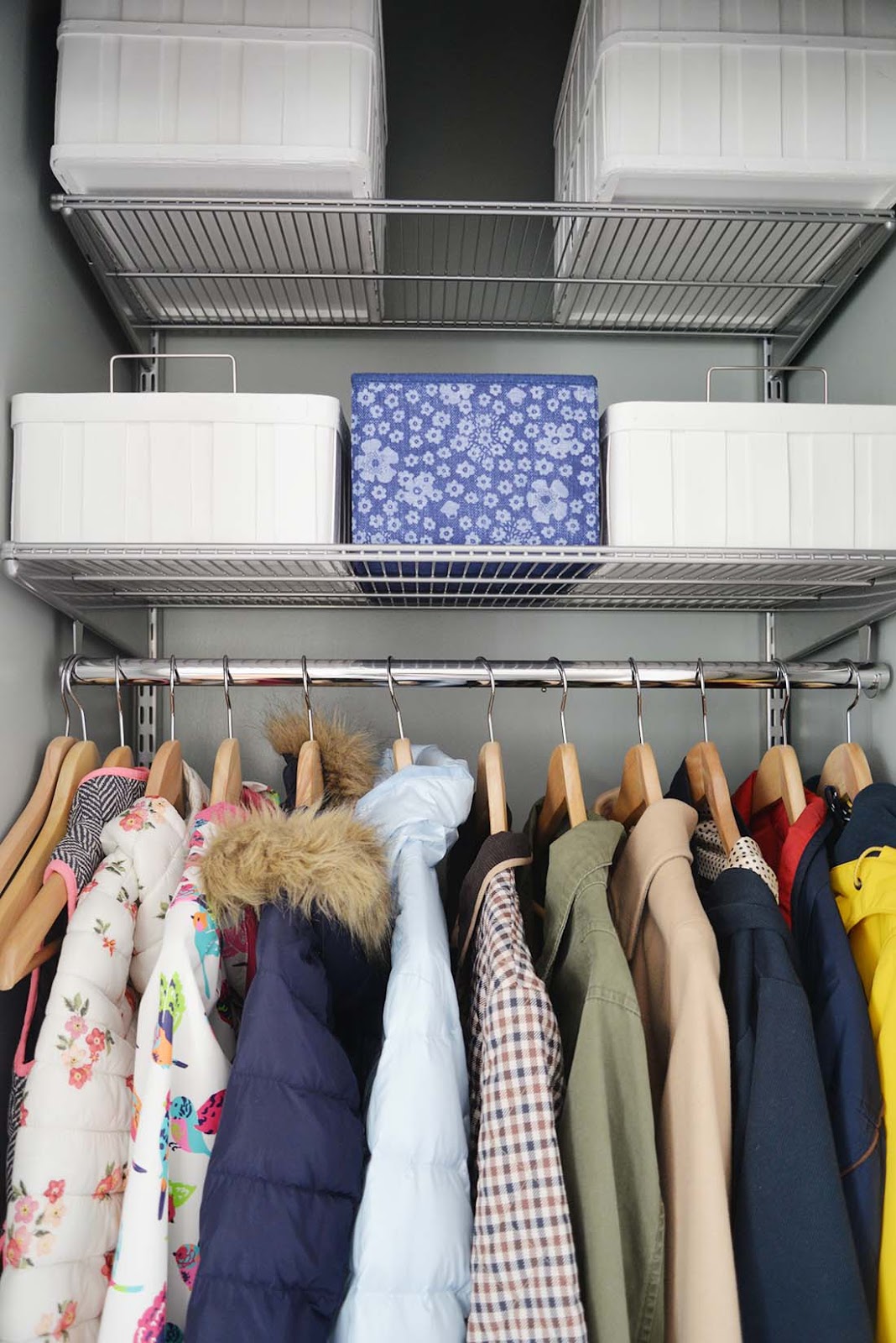 Small Coat Closet Storage Solutions - Blue i Style