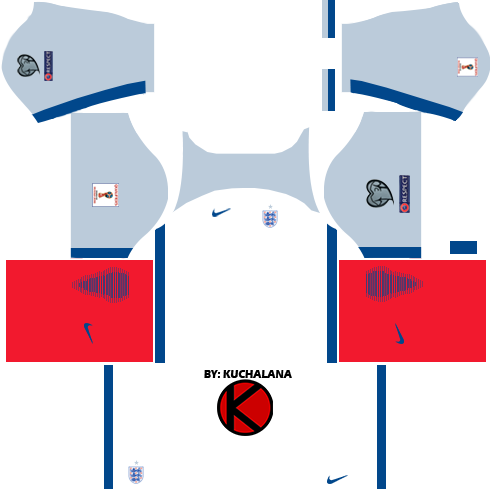 England Nike Kits - Soccer 2017 - Kuchalana