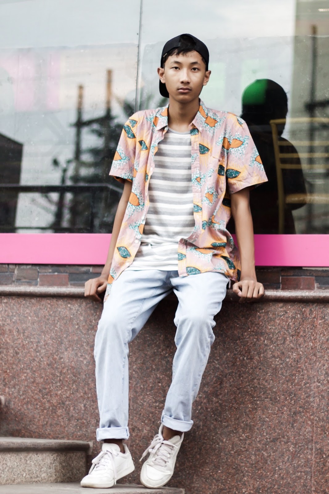 Koovs T-shirt, The Quirky Minimal, CK Jeans, Puma sneakers