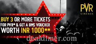 Get Rs. 1000 BookMyShow Voucher 