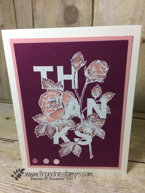 Floral Statement, Bleaching, Blender Pen, Stampin'Up!