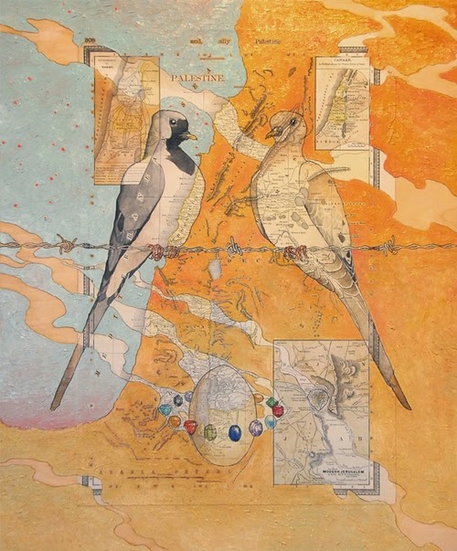 10-Namaqua-Artist-Paul-Morstad-Cartographic-Maps-Vancouver-Canada-Collage-Water-Colour-Gouache-Oil-Paints-www-designstack-co