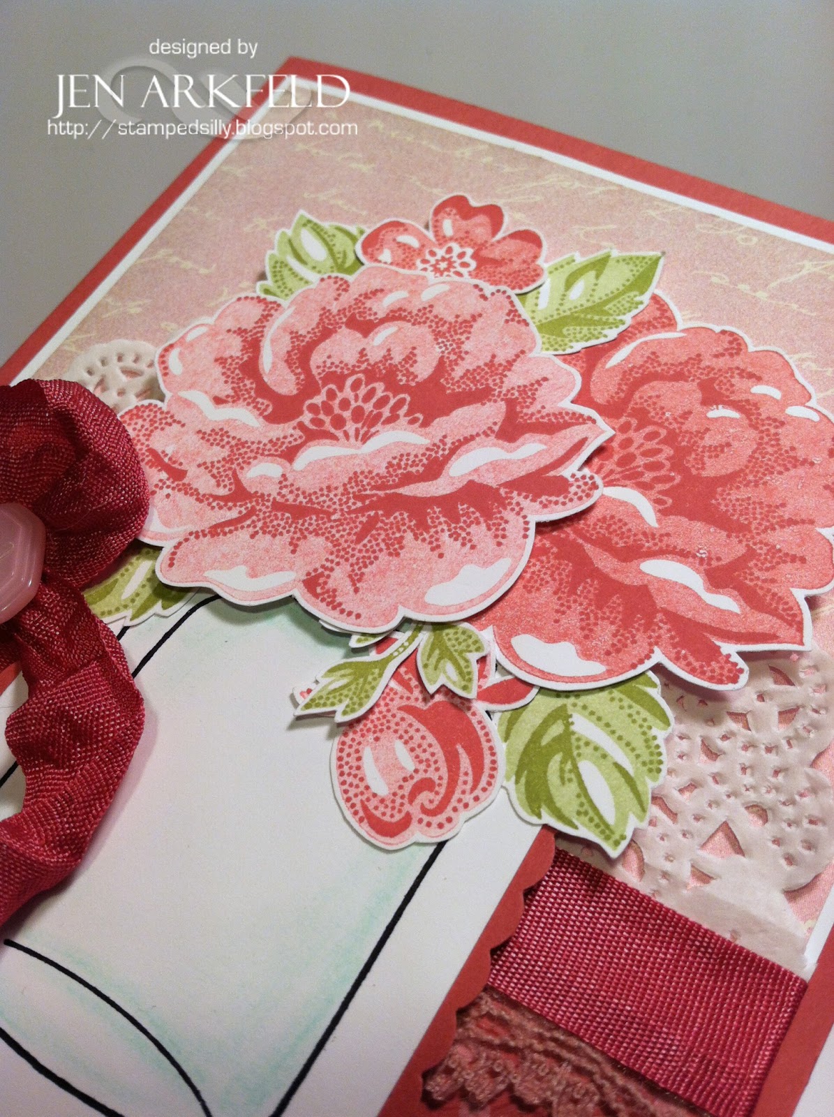 Stamped Silly: Coming Up Roses...Stippled Blossoms