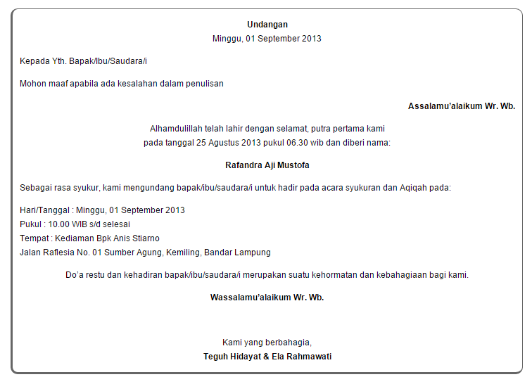 Contoh Surat Akikah Doc Surat W Wallpaperzenorg