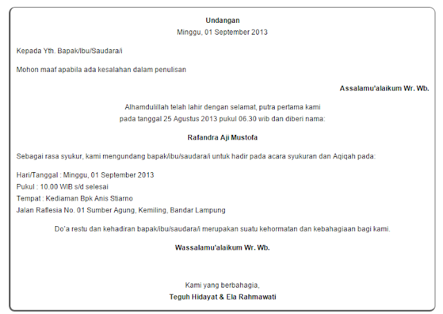 Download Beberapa Contoh Undangan Aqiqah Edisi Terbaru Download Beberapa Contoh Undangan Aqiqah Edisi Terbaru