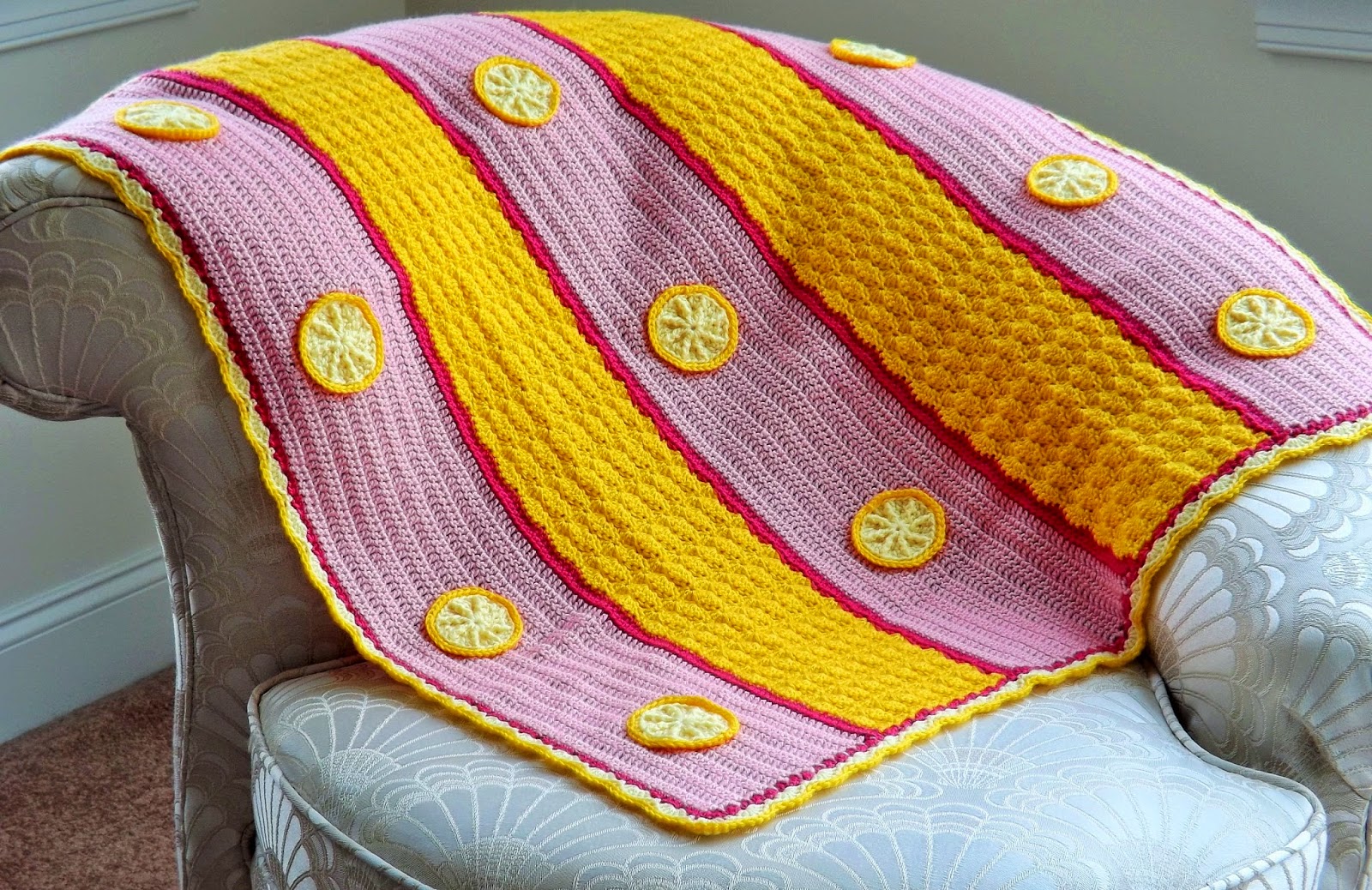 Illuminate Crochet Pink Lemonade Baby Blanket
