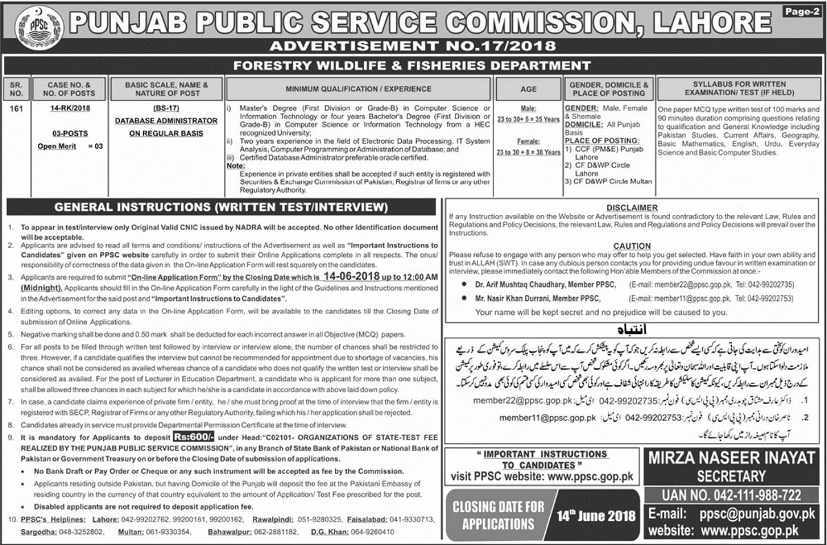 PPSC Jobs Jobs in punjab