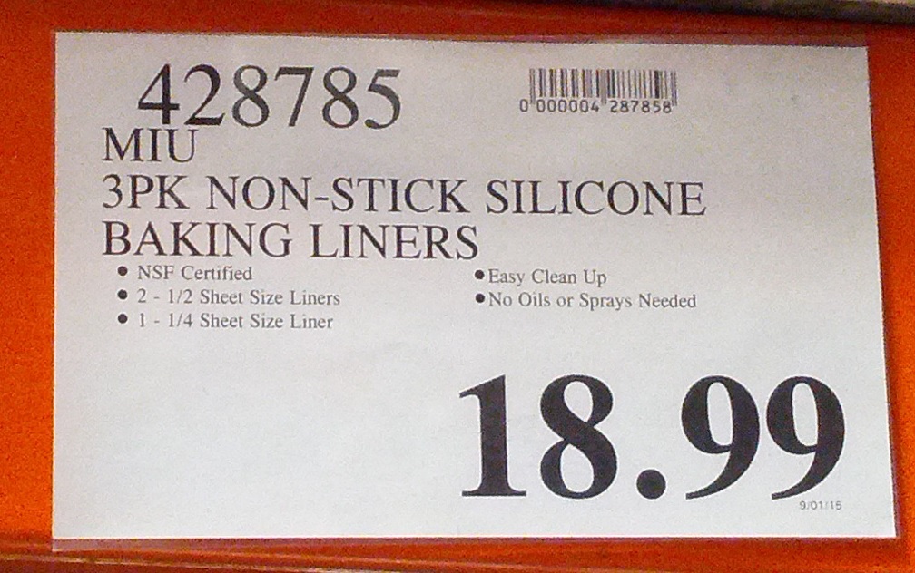 Miu Non Stick Silicone Baking Liners 3 Pack Costco Weekender Deal For A 3 Pack Of Miu Non Stick Silicone Baking Liners At Costco