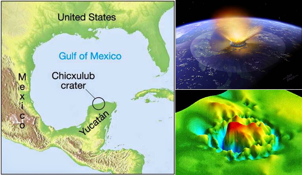 Кратер от метеорита убившего динозавров. Кратер Чиксулуб Мексика. Кратер астероида Чиксулуб. Кратер Chicxulub на полуострове Юкатан. Полуостров Юкатан кратер метеорита.