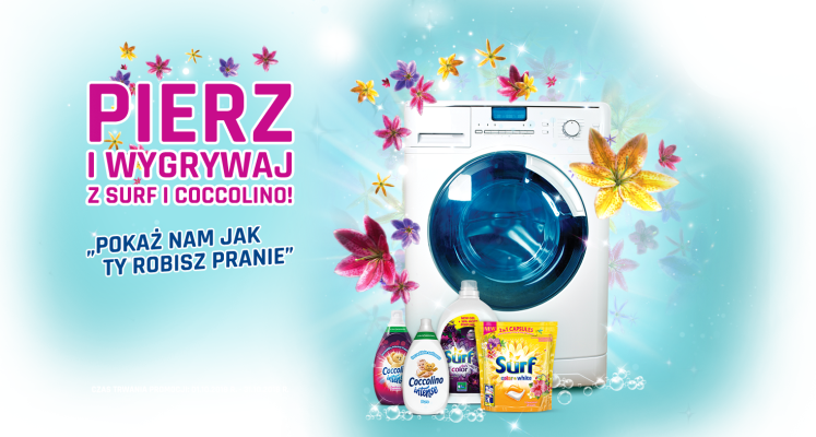 Wygraj pralkę Electrolux lub roczny zapas produktów marki Surf / Coccolino Konkurs