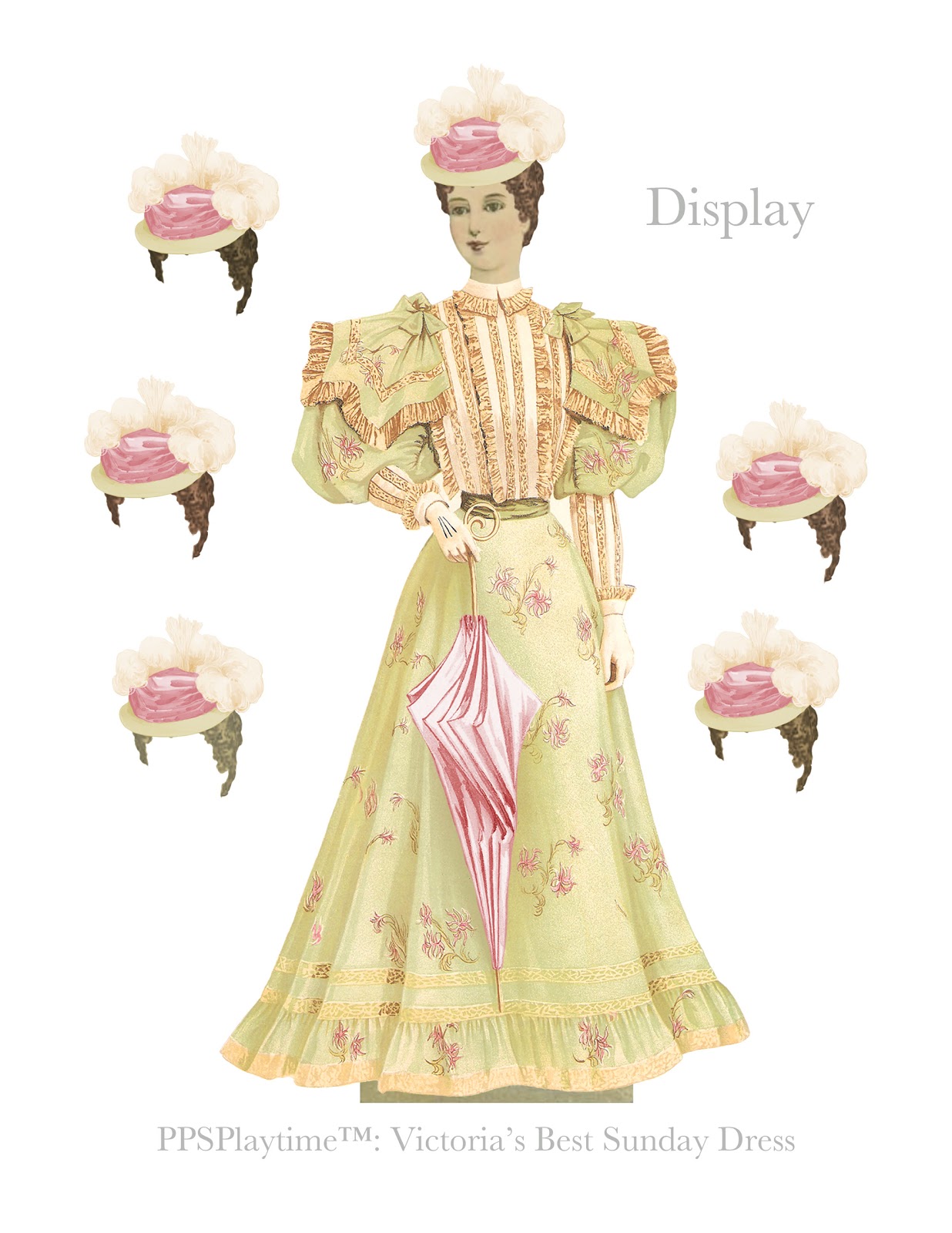 Plush Possum Studio Special New Paper Doll Dress