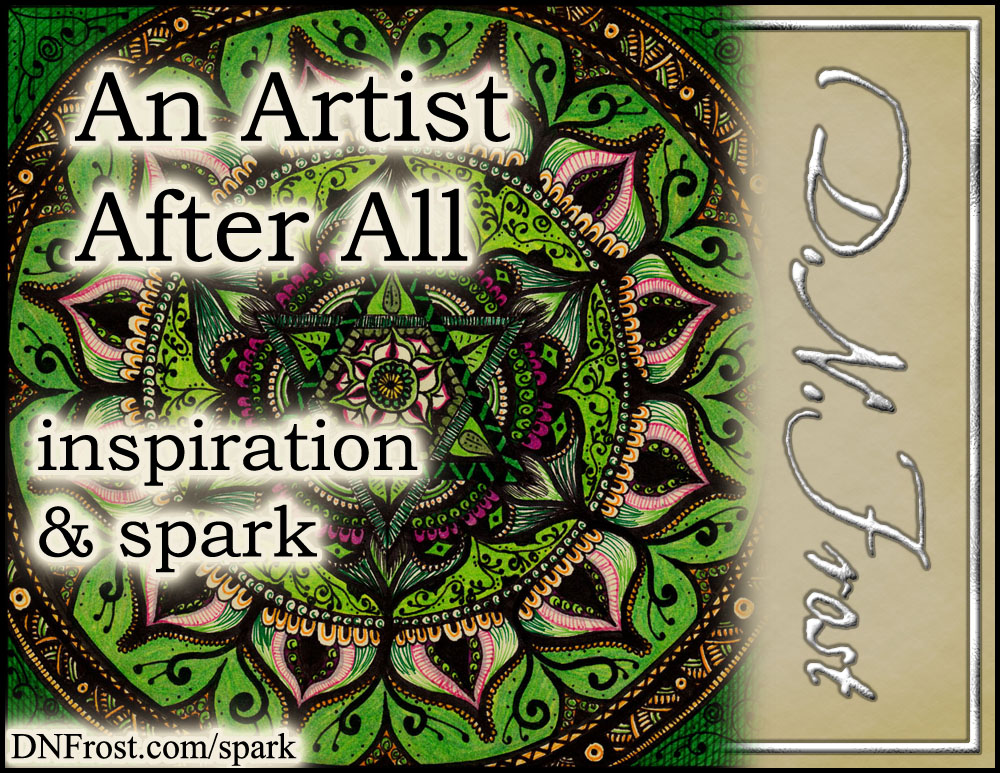 An Artist After All: seeing my creativity as art http://www.dnfrost.com/2017/05/an-artist-after-all-inspiration-spark.html #TotKW Inspiration and spark by D.N.Frost @DNFrost13 Part of a series.