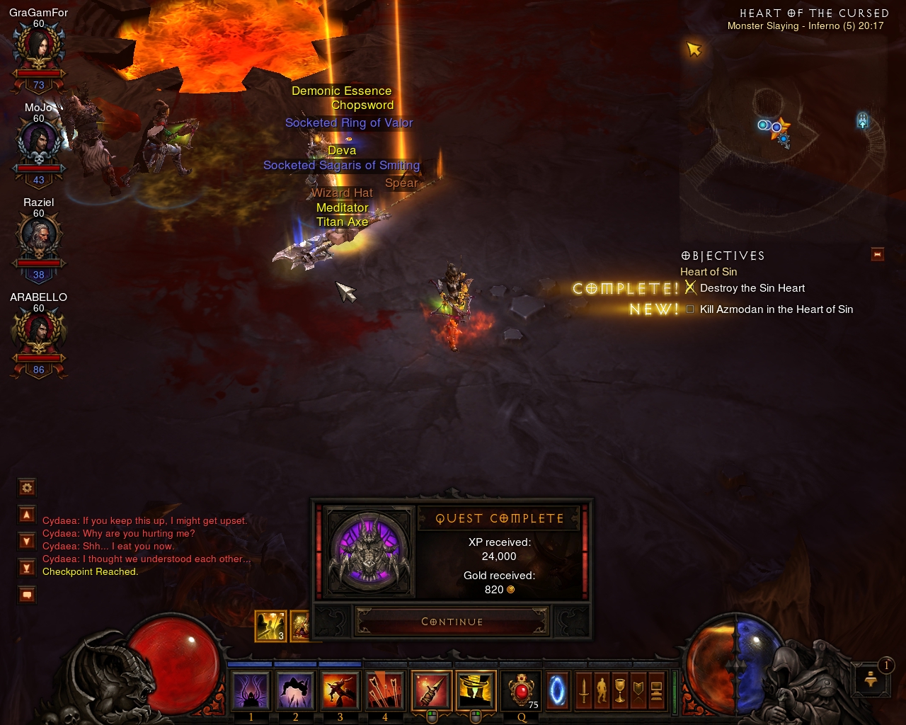 The Best Games Ever Diablo 3 Two Legendary Drops Screenshot