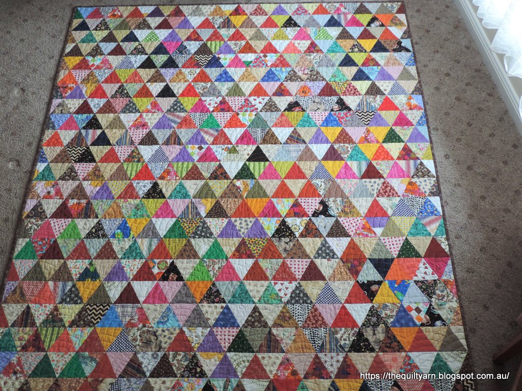 The Quilt Yarn Finally Finished 1000 Pyramids Quilt