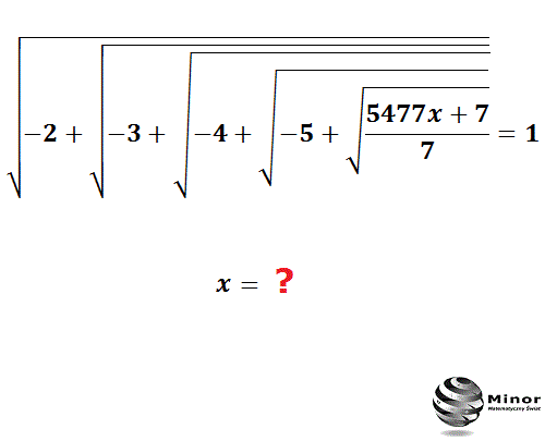 Dla jakiego x równanie pierwiastkowe jest spełnione?